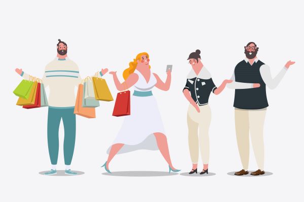 Shopping customers